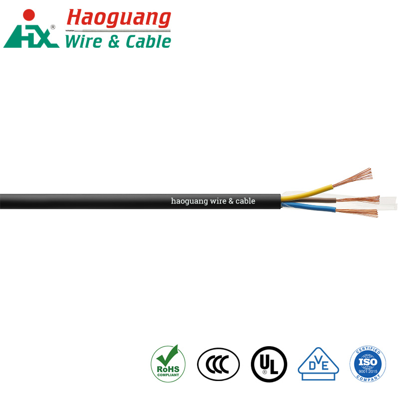 3C 60227 IEC 52 (RVV) สายเคเบิลหลายแกนหุ้มฉนวน PVC